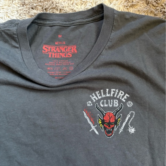 Stranger Things Hellfire Club Graphic T-Shirt - Picture 4 of 4